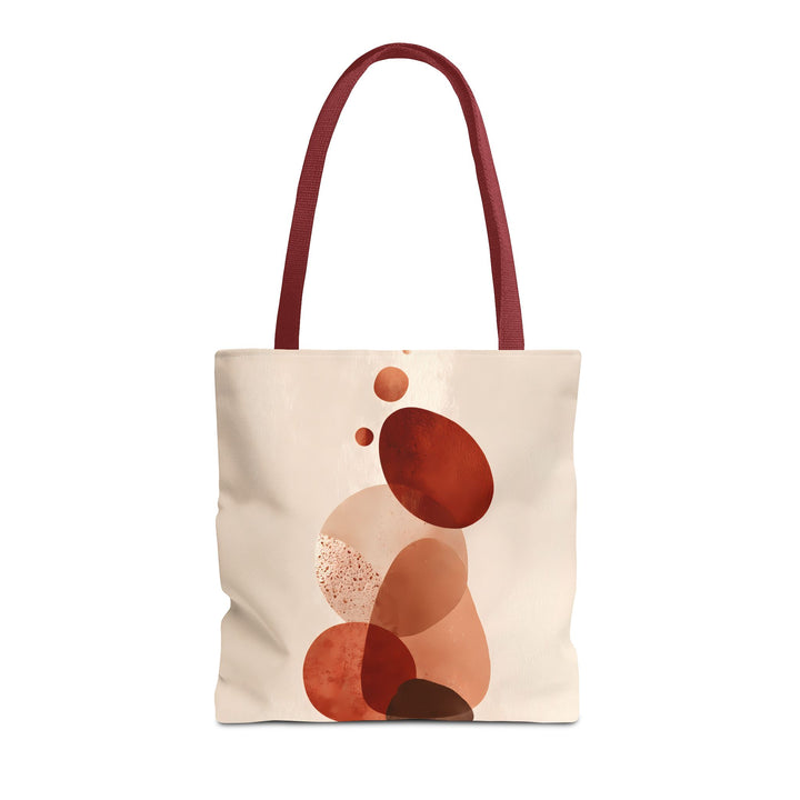 Abstract Print Tote Bag -   Warm Tones 2