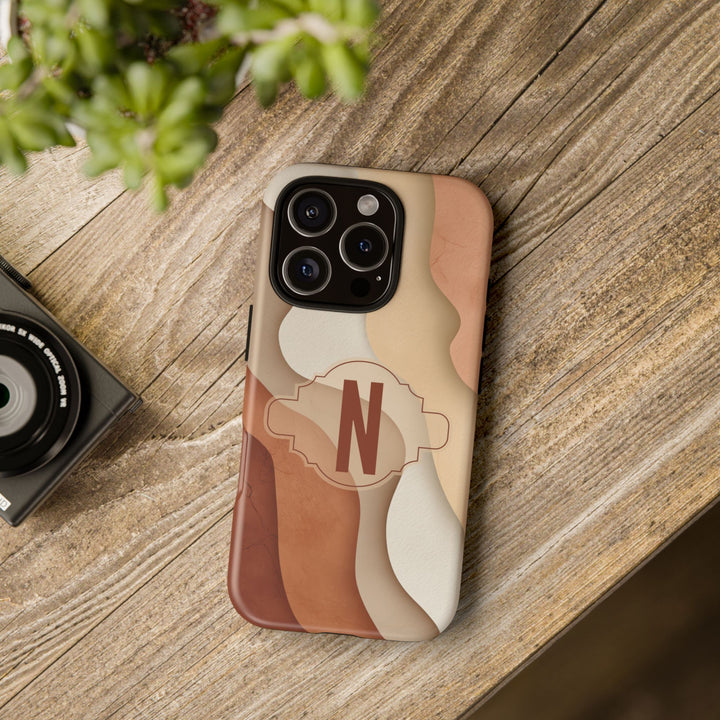 Personalized Tough Phone Case Warm Tones Abstract
