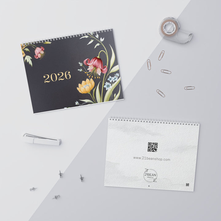2026 Wall Calendar Botanical Flower  - Personalized