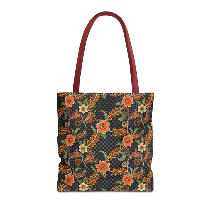 Batik Print Tote Bag -   Aesthetic Floral 1