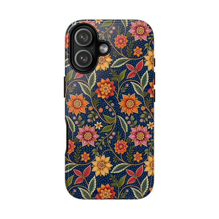 Modern Batik Pattern Tough Phone Cases Personalizable - Flower 7