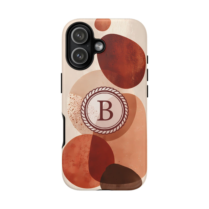 Tough Phone Case Personalized - Warm Tones Abstract 2