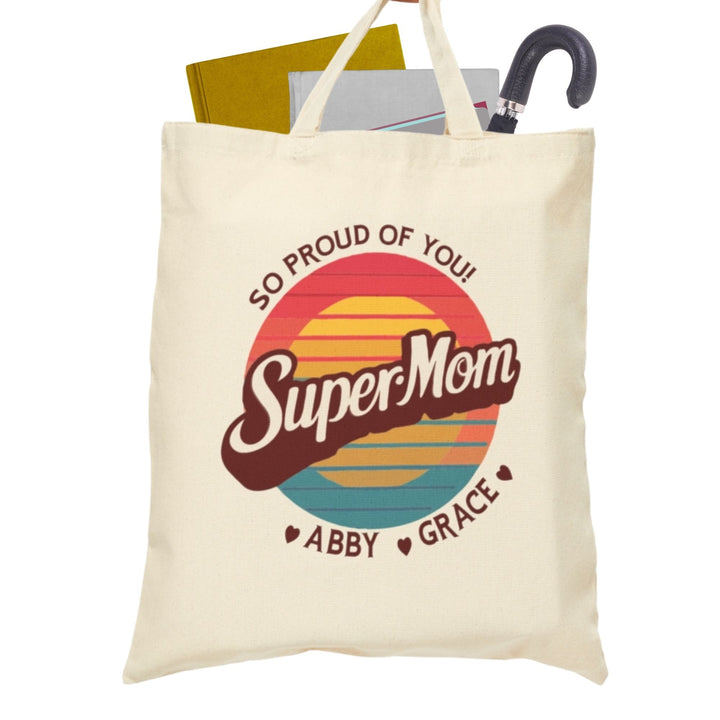 Super Mom Canvas Tote Bag