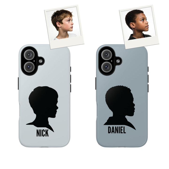 Custom Photo Silhouette On Tough Phone Case