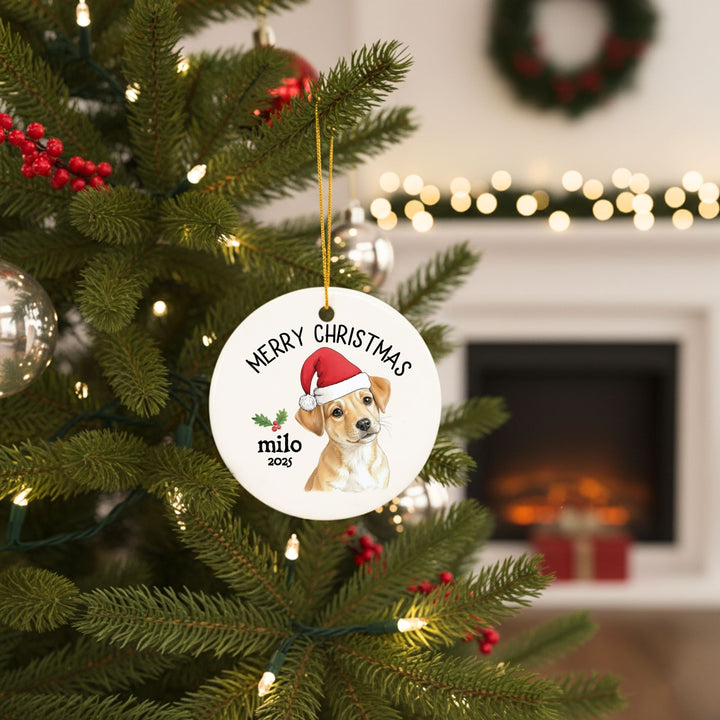 Personalized Pet Photo Christmas Ornament: Pet Adoption Ornament
