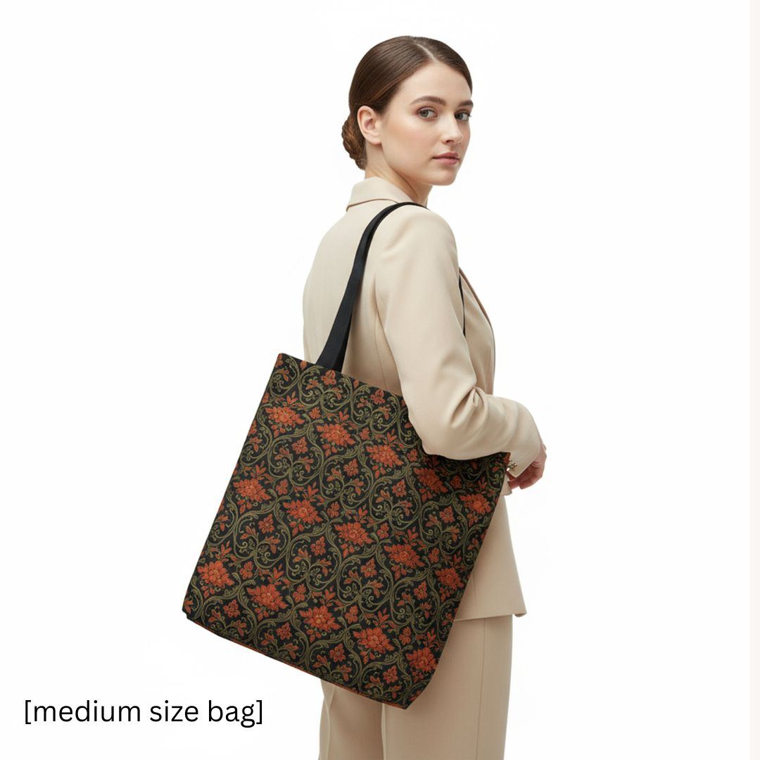 Batik Print Tote Bag -   Traditional Pattern 12