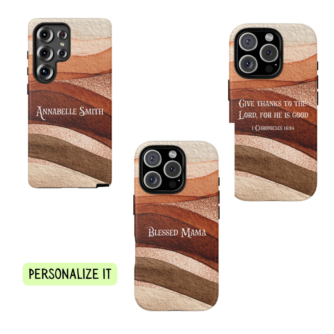 Personalized Tough Phone Case Rose Gold 1