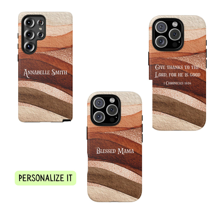 Personalized Tough Phone Case Rose Gold 1