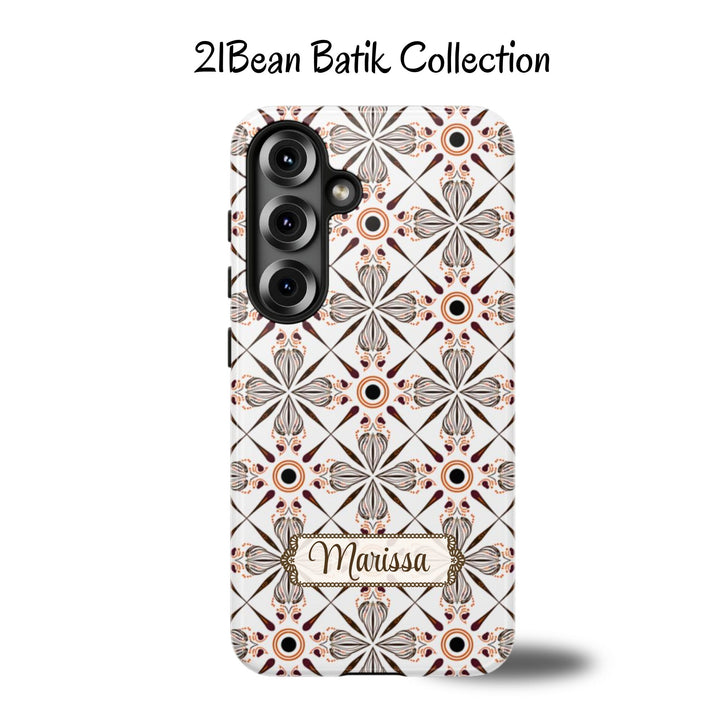 Traditional Batik Pattern Tough Phone Cases Personalizable - Modern Batik Pattern