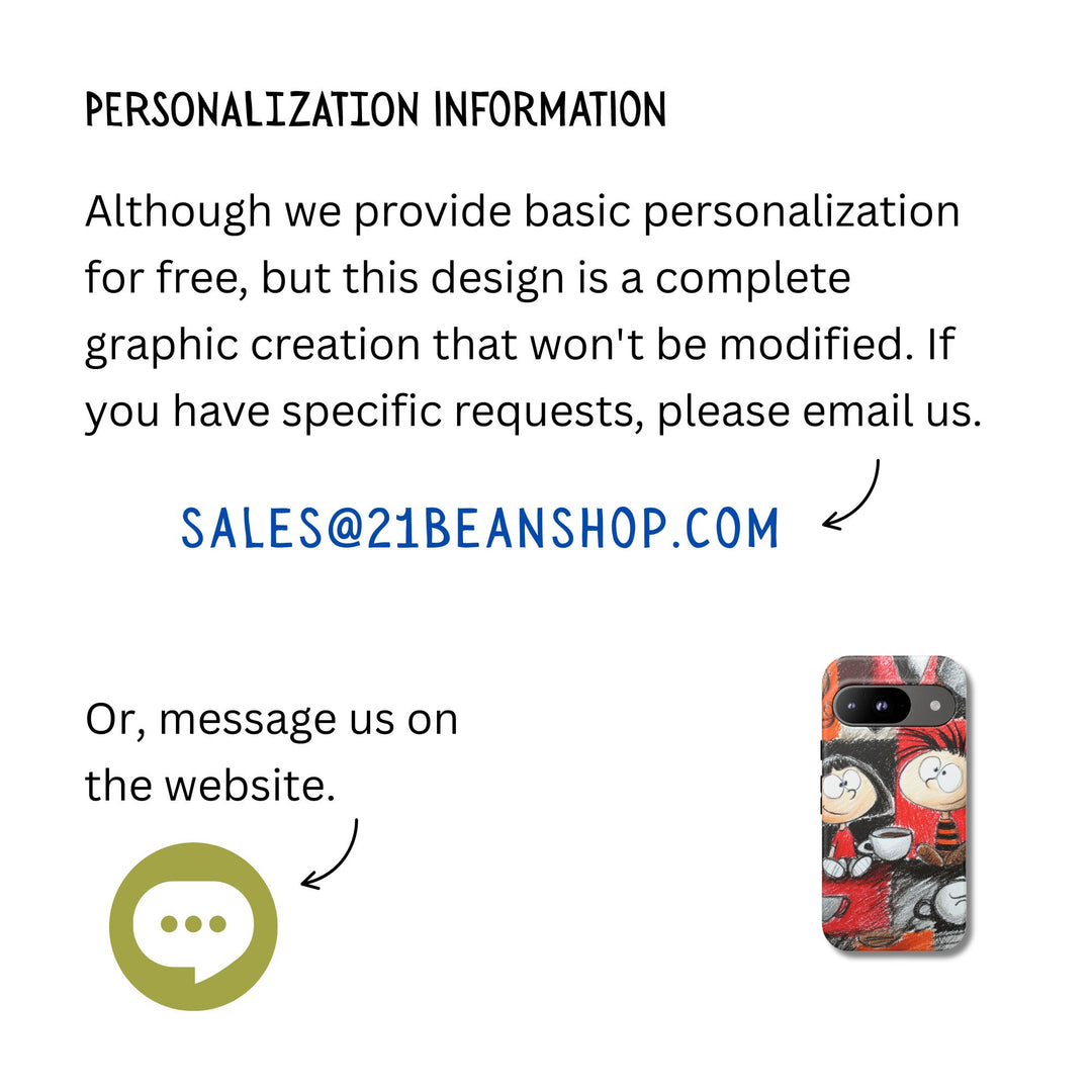 Though Phone Case Cartoon Style