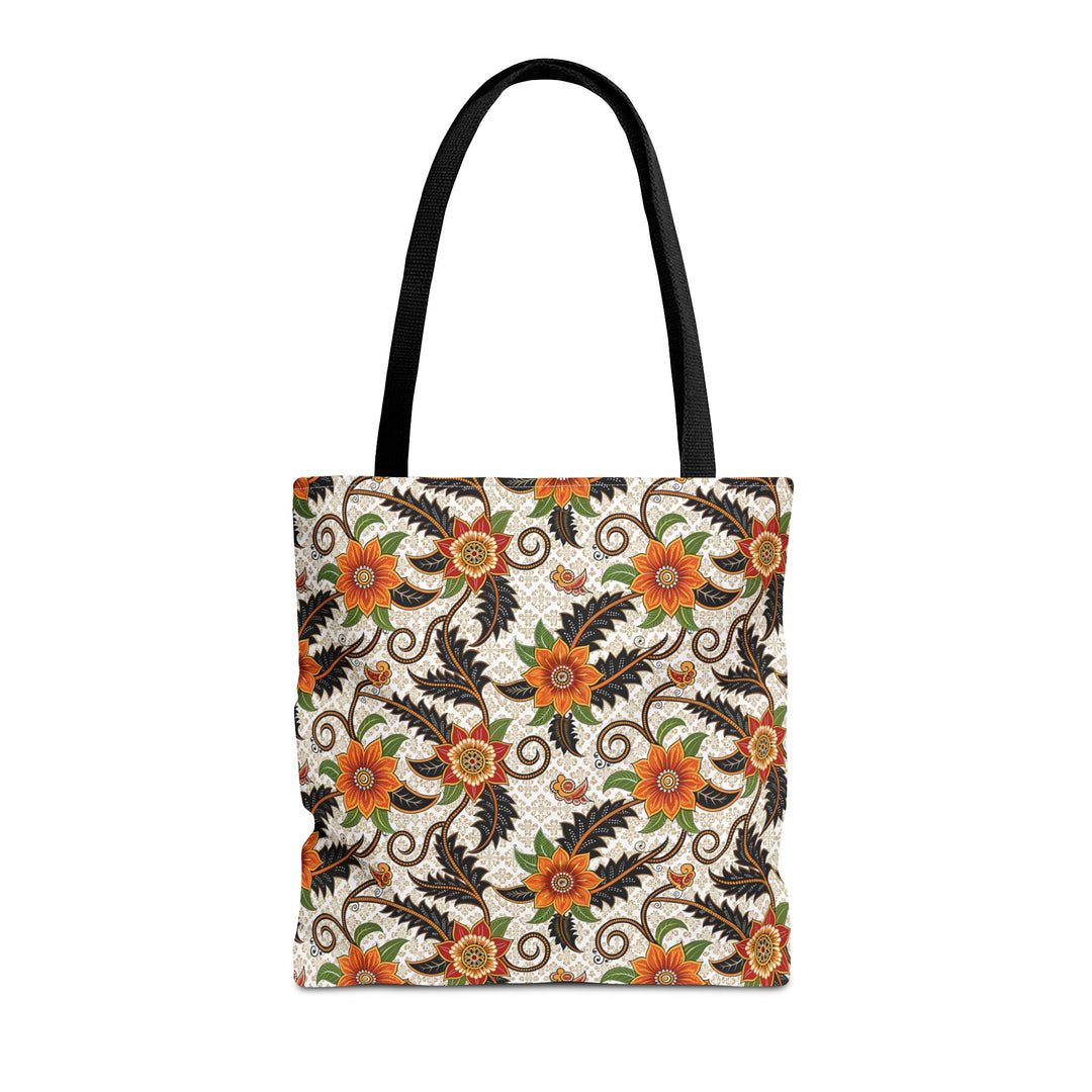 Batik Print Tote Bag -   Aesthetic Floral 2