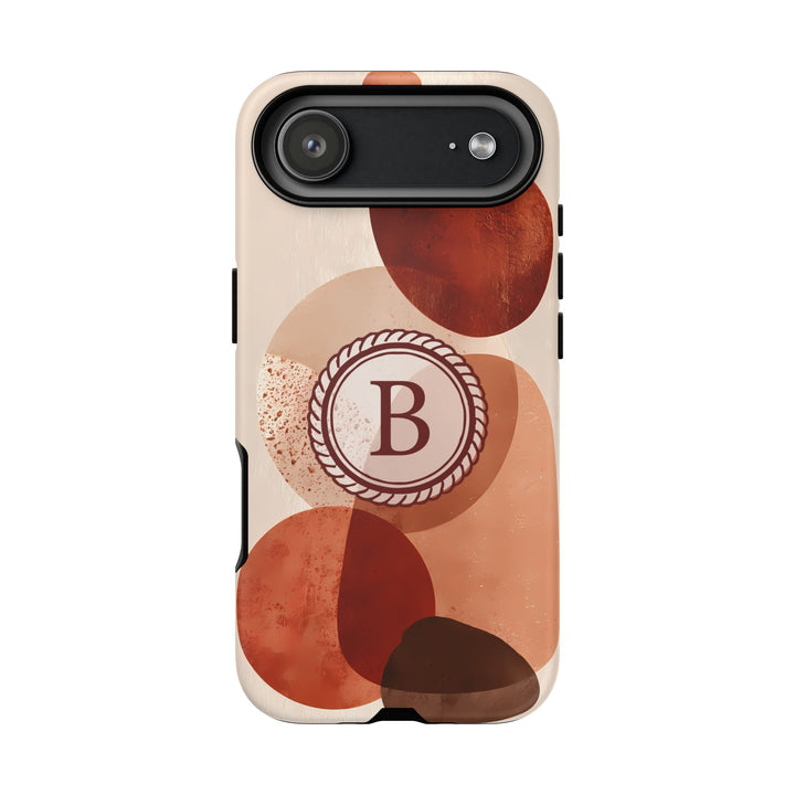 Tough Phone Case Personalized - Warm Tones Abstract 2