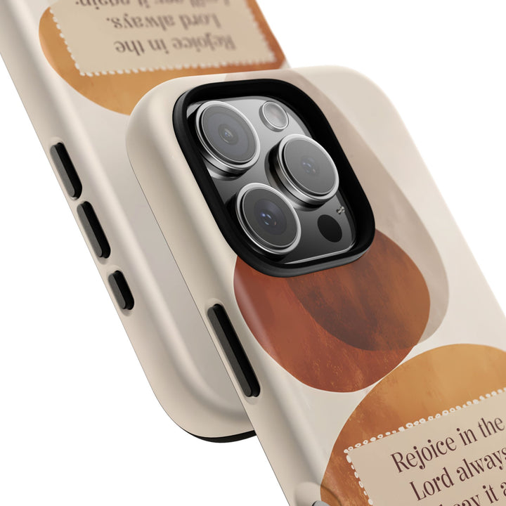 Tough Phone Case Personalized - Warm Tones Abstract 1