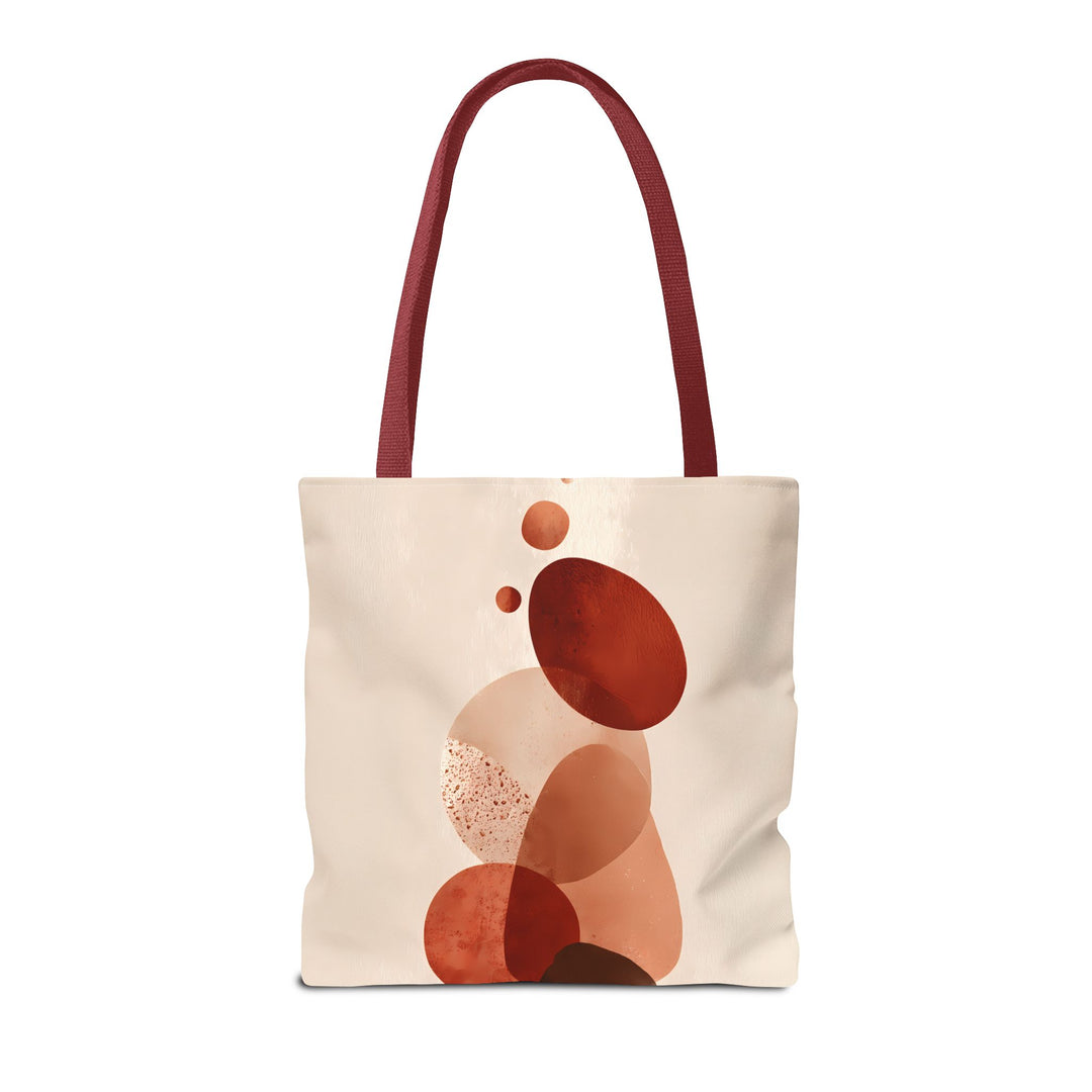 Abstract Print Tote Bag -   Warm Tones 2