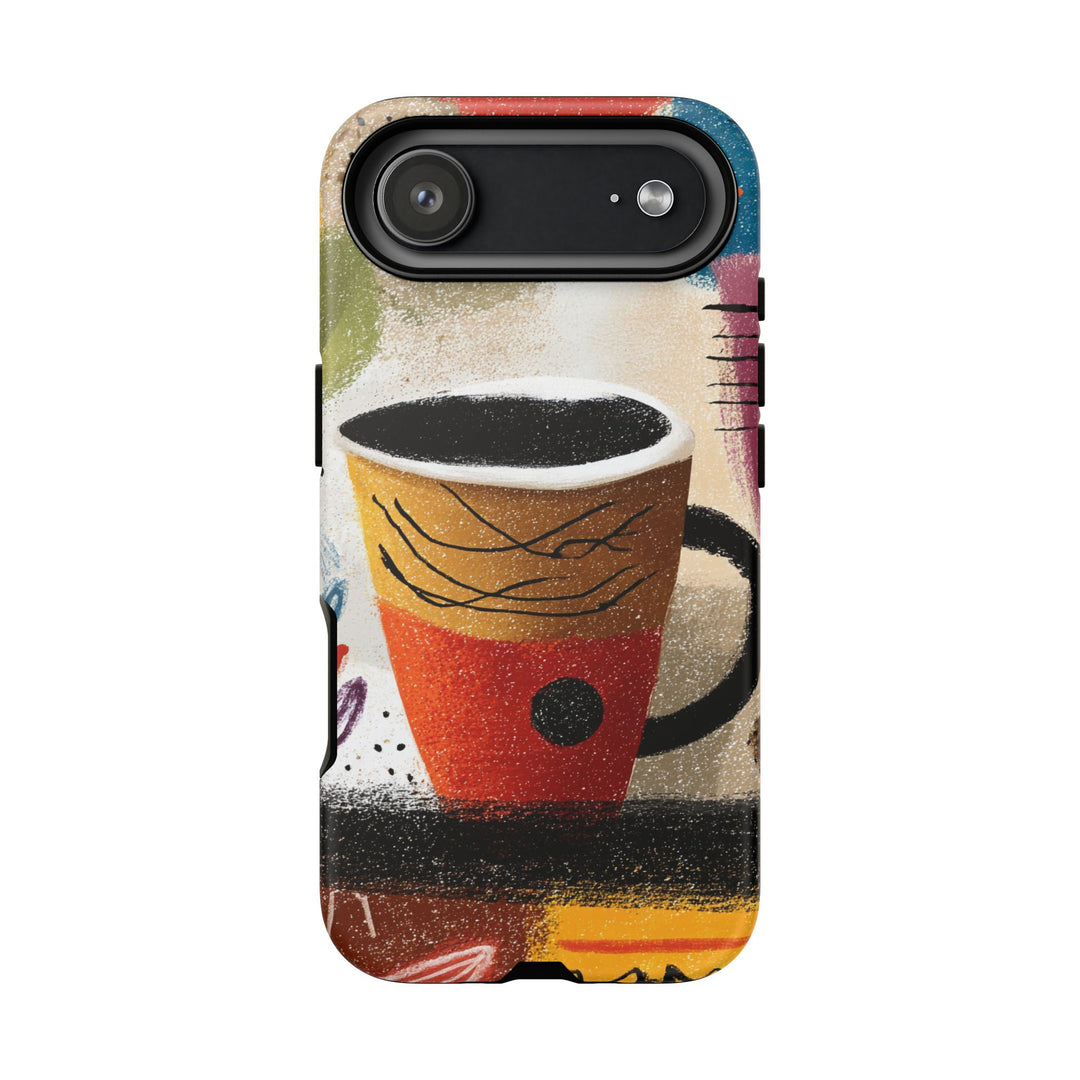Tough Phone Case - Abstract Coffee 2