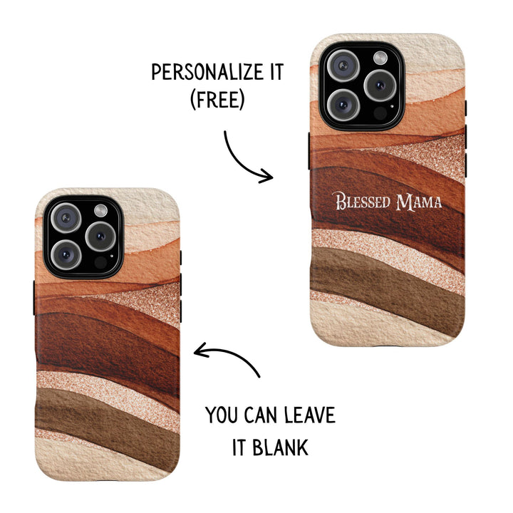 Personalized Tough Phone Case Rose Gold 1