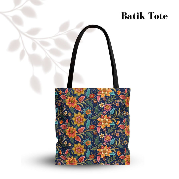 Batik Print Tote Bag -  Batik Flower 10
