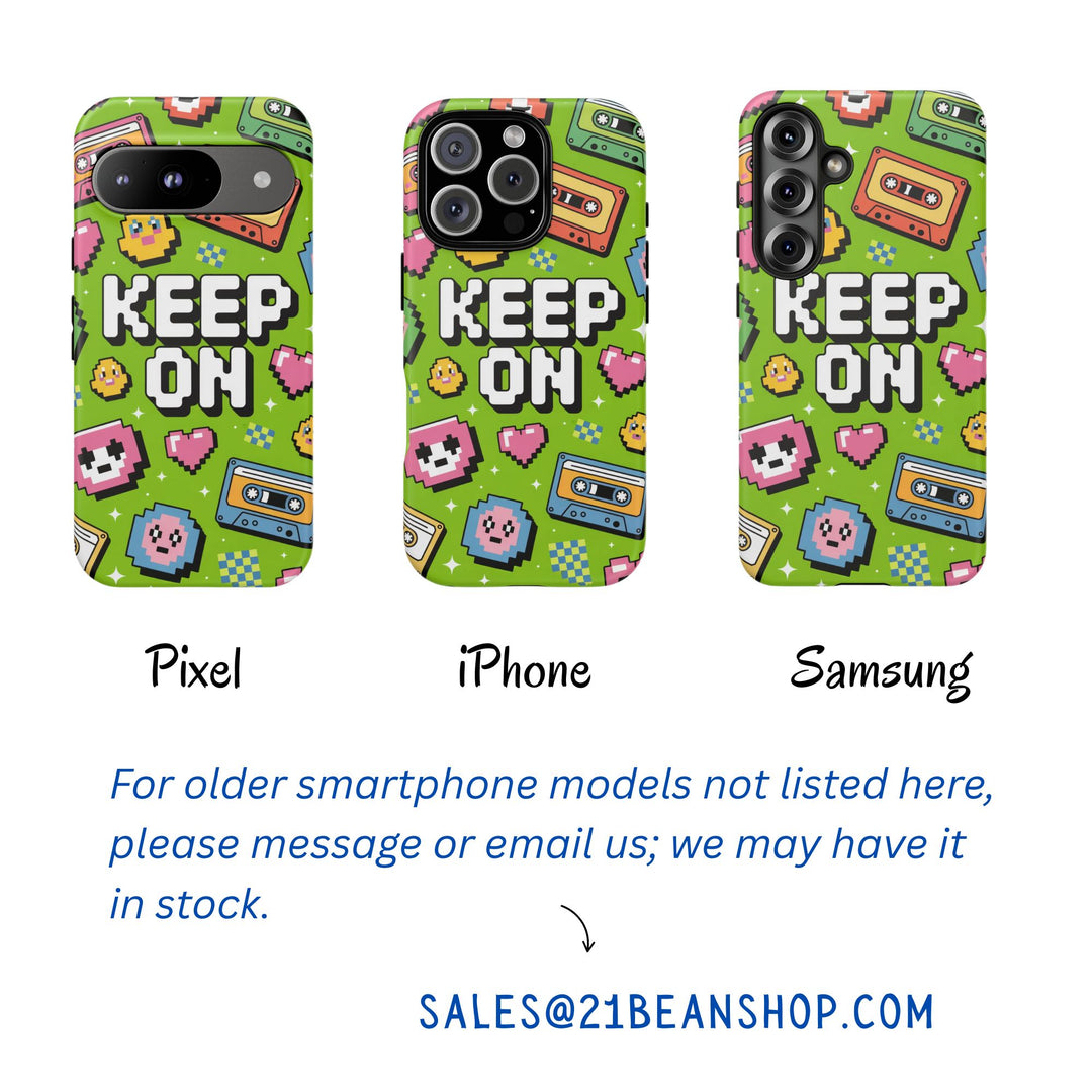 Tough Phone Case - Retro Green