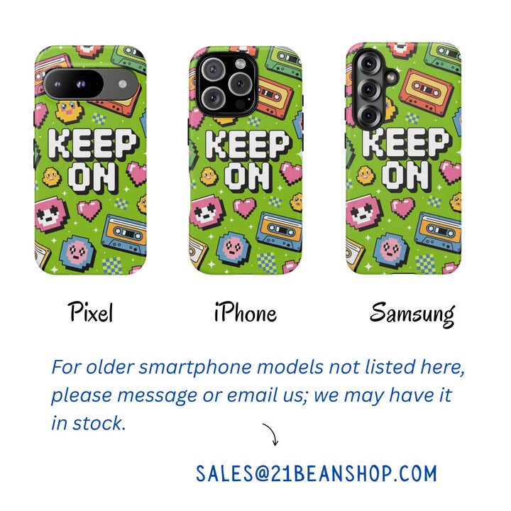 Tough Phone Case - Retro Green