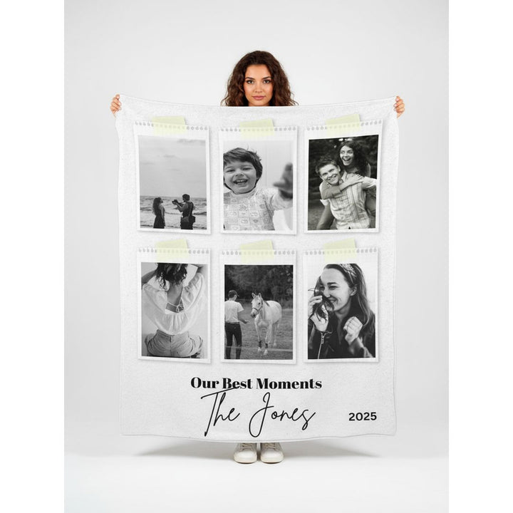 Personalized  Plush Blanket - Our Best Moments