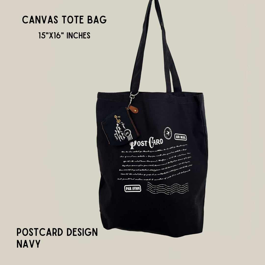 Canvas Tote With Small Purse Collection