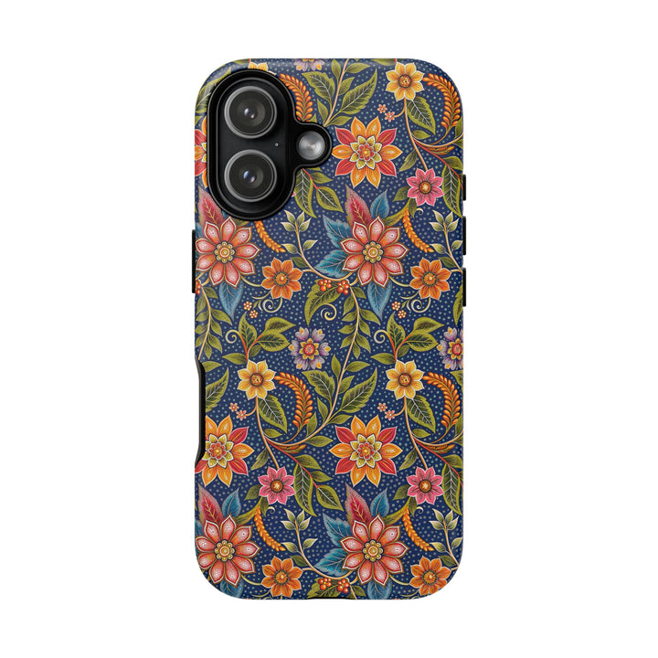 Modern Batik Pattern Tough Phone Cases Personalizable - Flower 6