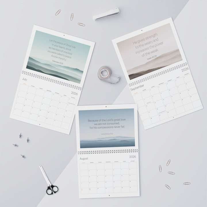 2026 Wall Calendar Abstract Landscape  - Personalized