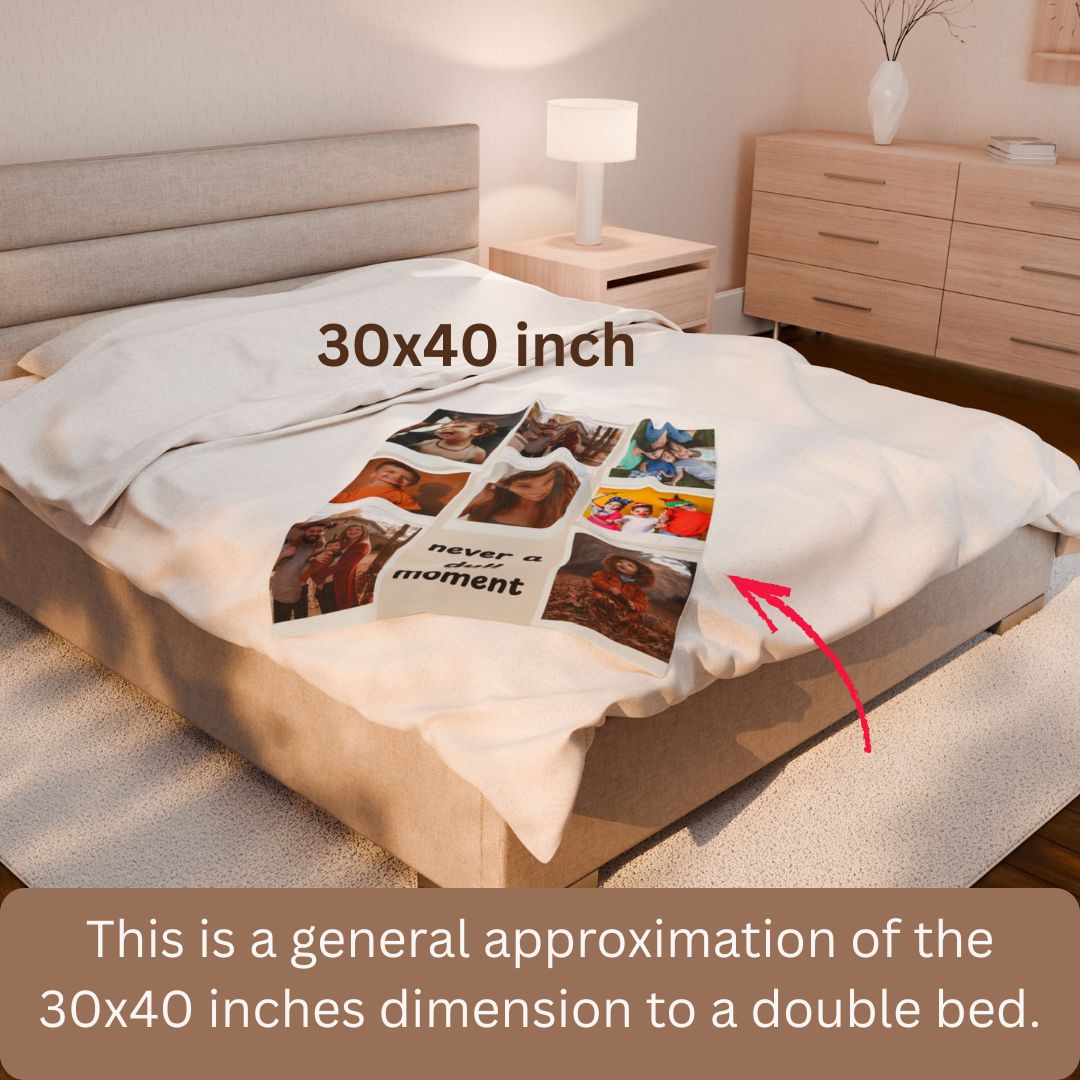 Personalized  Plush Blanket - Never A Dull Moment