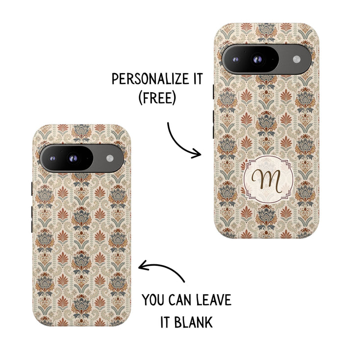 Modern Batik Pattern Tough Phone Cases Personalizable - Toile 2