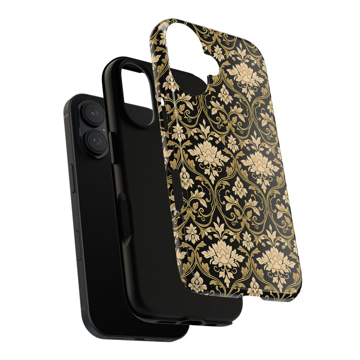 Traditional Batik Pattern Tough Phone Cases Personalizable - Neutral Grid