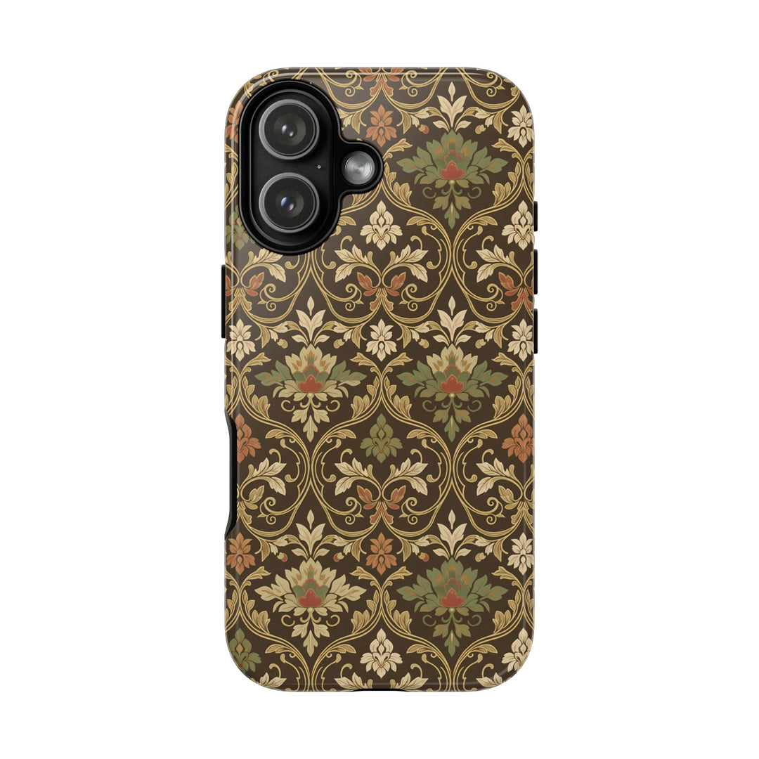 Traditional Batik Pattern Tough Phone Cases Personalizable - Elegant Floral