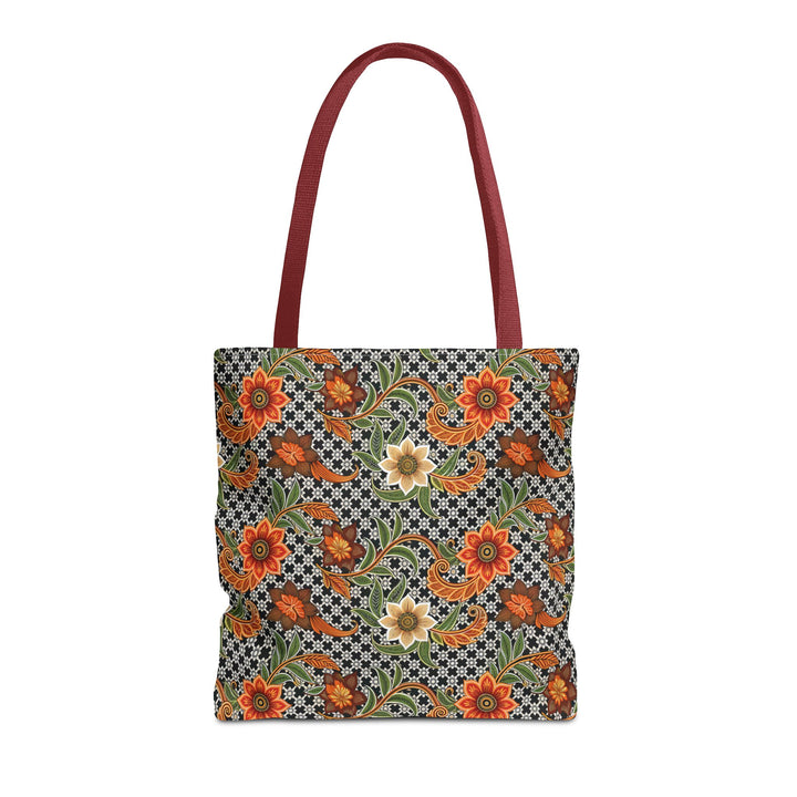 Batik Print Tote Bag -   Aesthetic Floral 4