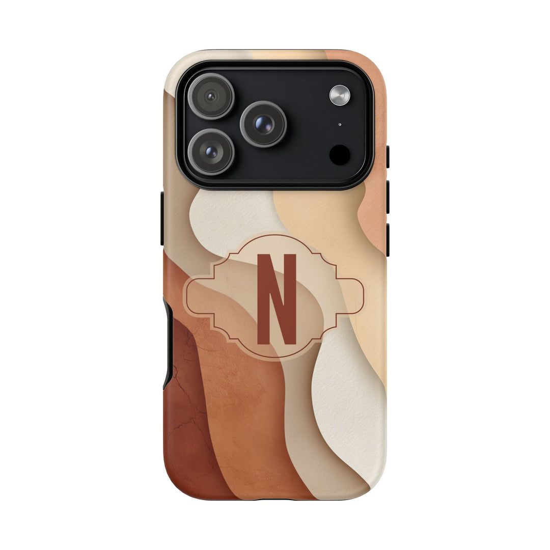 Personalized Tough Phone Case Warm Tones Abstract