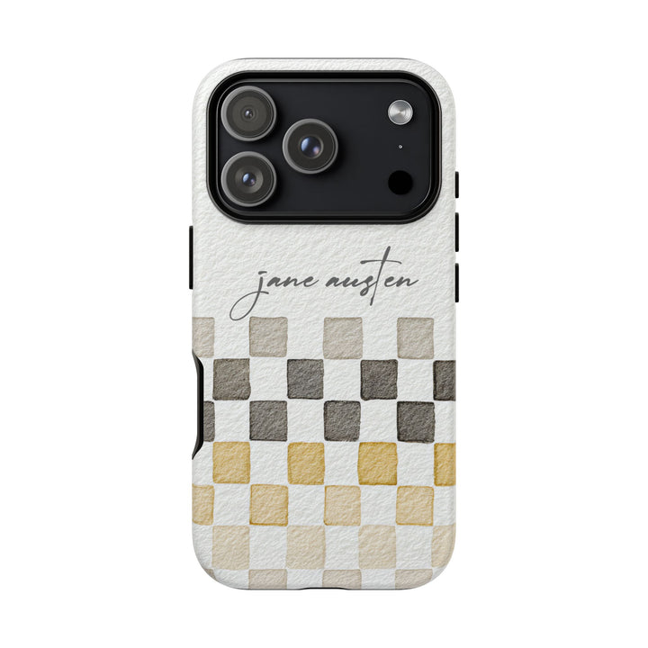 Personalized Tough Cases - Minimalist Grey Checker 2