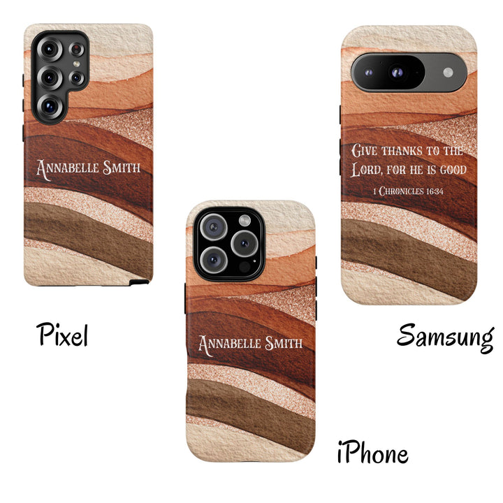 Personalized Tough Phone Case Rose Gold 1