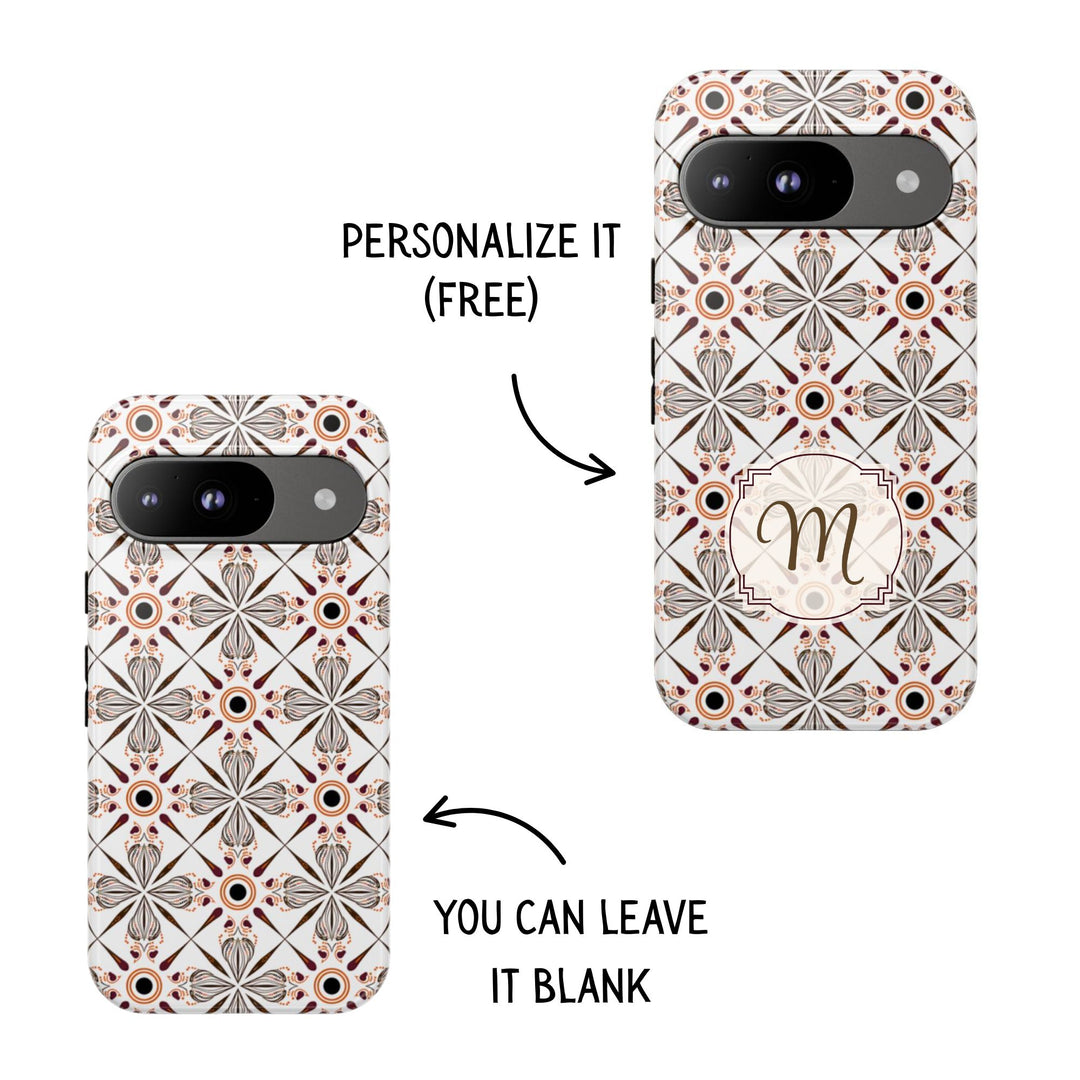Traditional Batik Pattern Tough Phone Cases Personalizable - Modern Batik Pattern