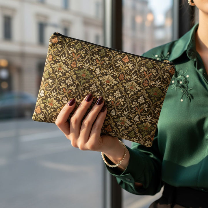 Batik Print Makeup And Accessory Pouch -  Traditional Pattern 11