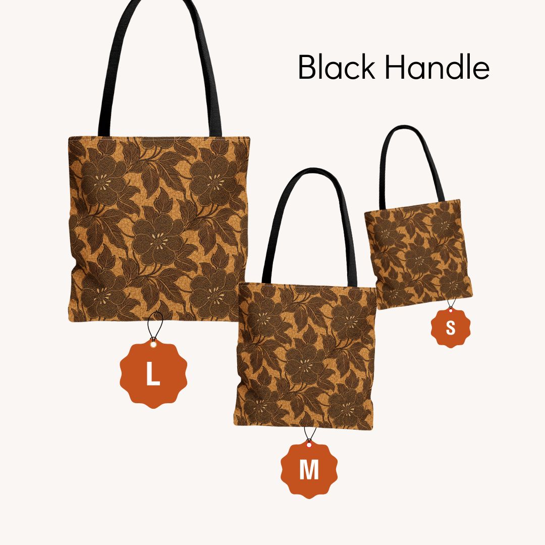 Batik Print Tote Bag -   Traditional Pattern 9