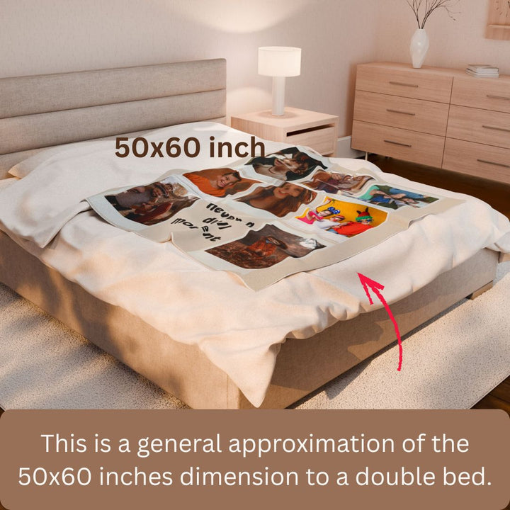 Personalized  Plush Blanket - Never A Dull Moment