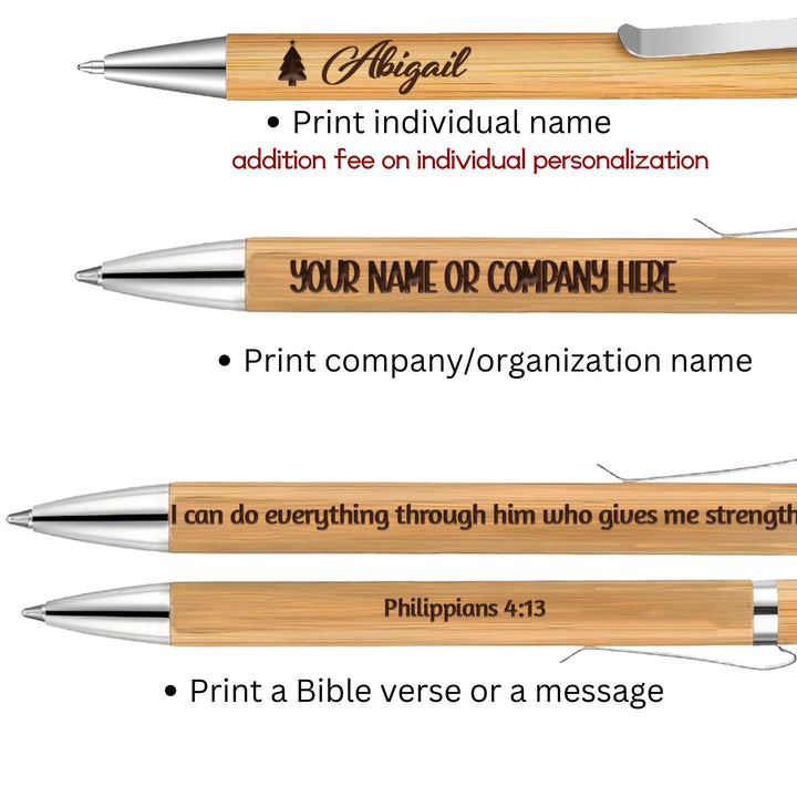 Personalized Bamboo Pens