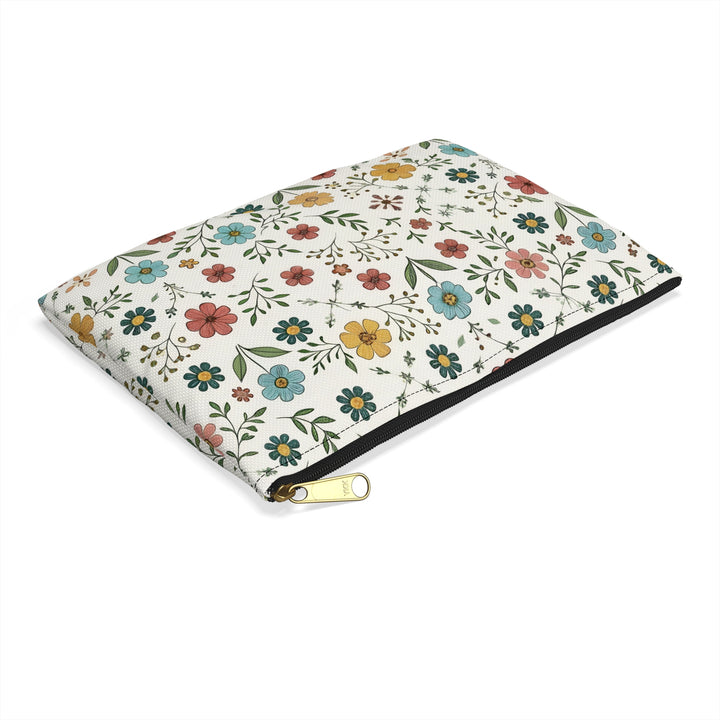 Floral Accessory Pouch - Boho Style Organizer for Makeup, Travel, Gifts, and Daily Essentials