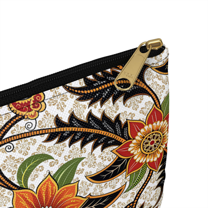 Batik Print Makeup And Accessory Pouch -  Aesthetic Floral 2