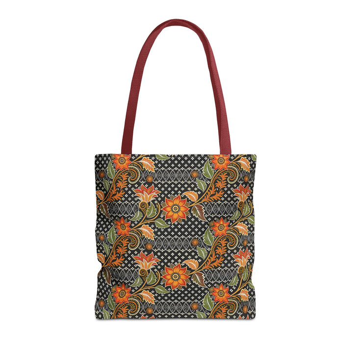 Batik Print Tote Bag -   Aesthetic Floral 3