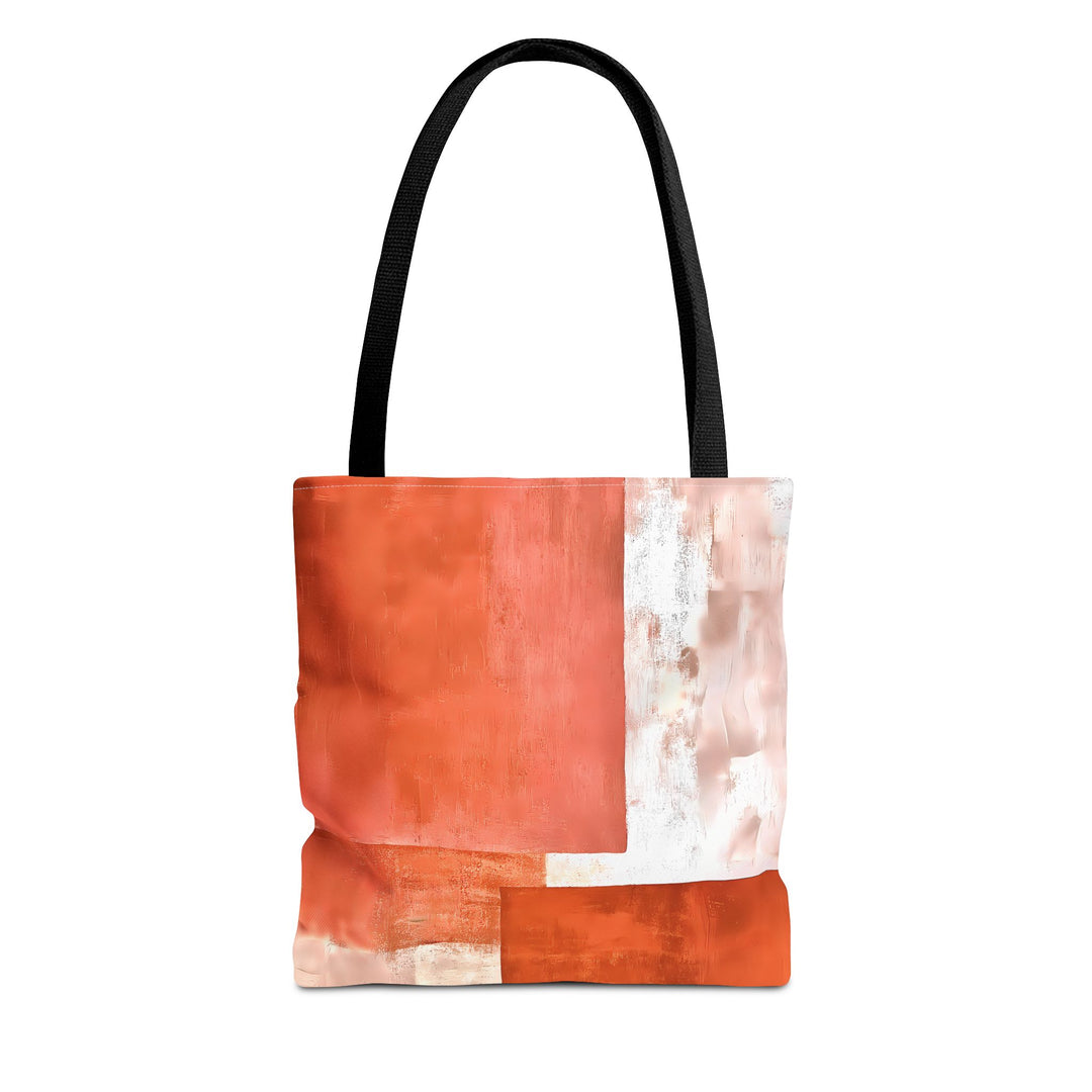 Abstract Print Tote Bag -   Abstract Orange