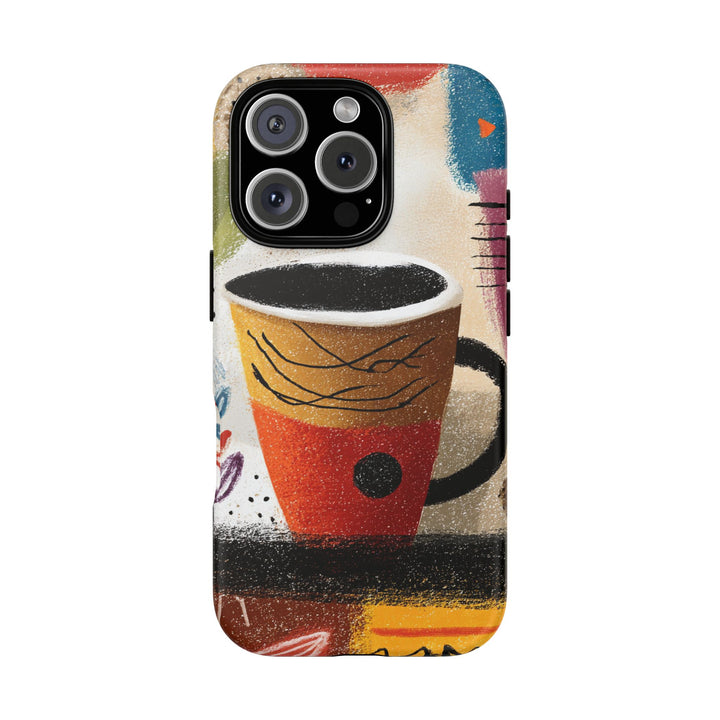 Tough Phone Case - Abstract Coffee 2