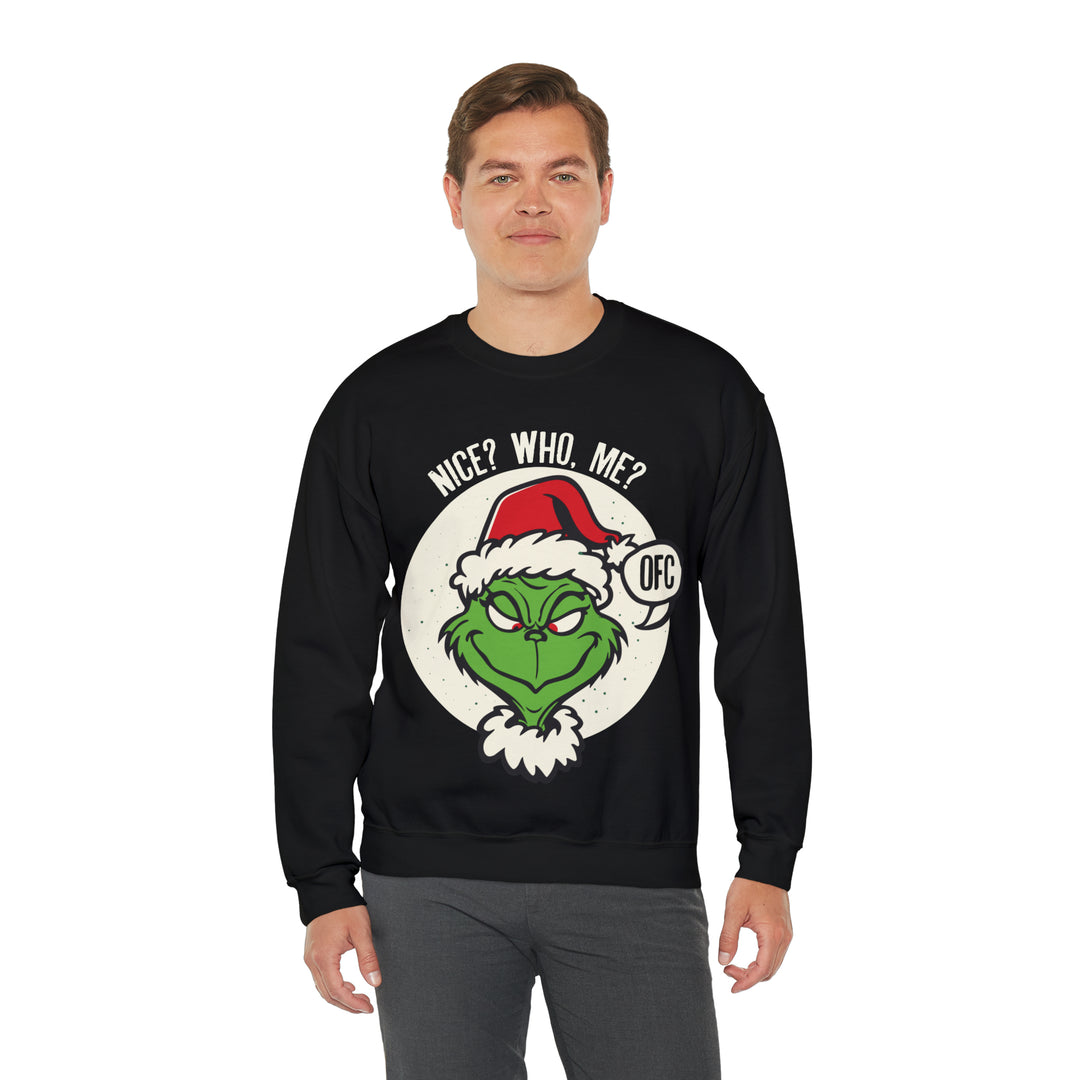 Unisex Heavy Blend™ Crewneck Sweatshirt, The "Nice" Grinch