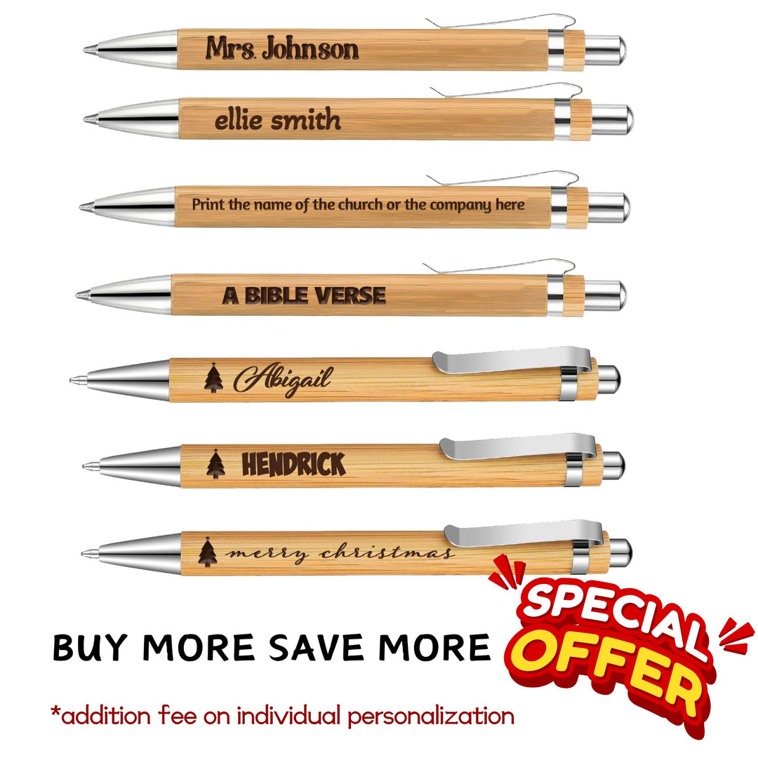 Personalized Bamboo Pens