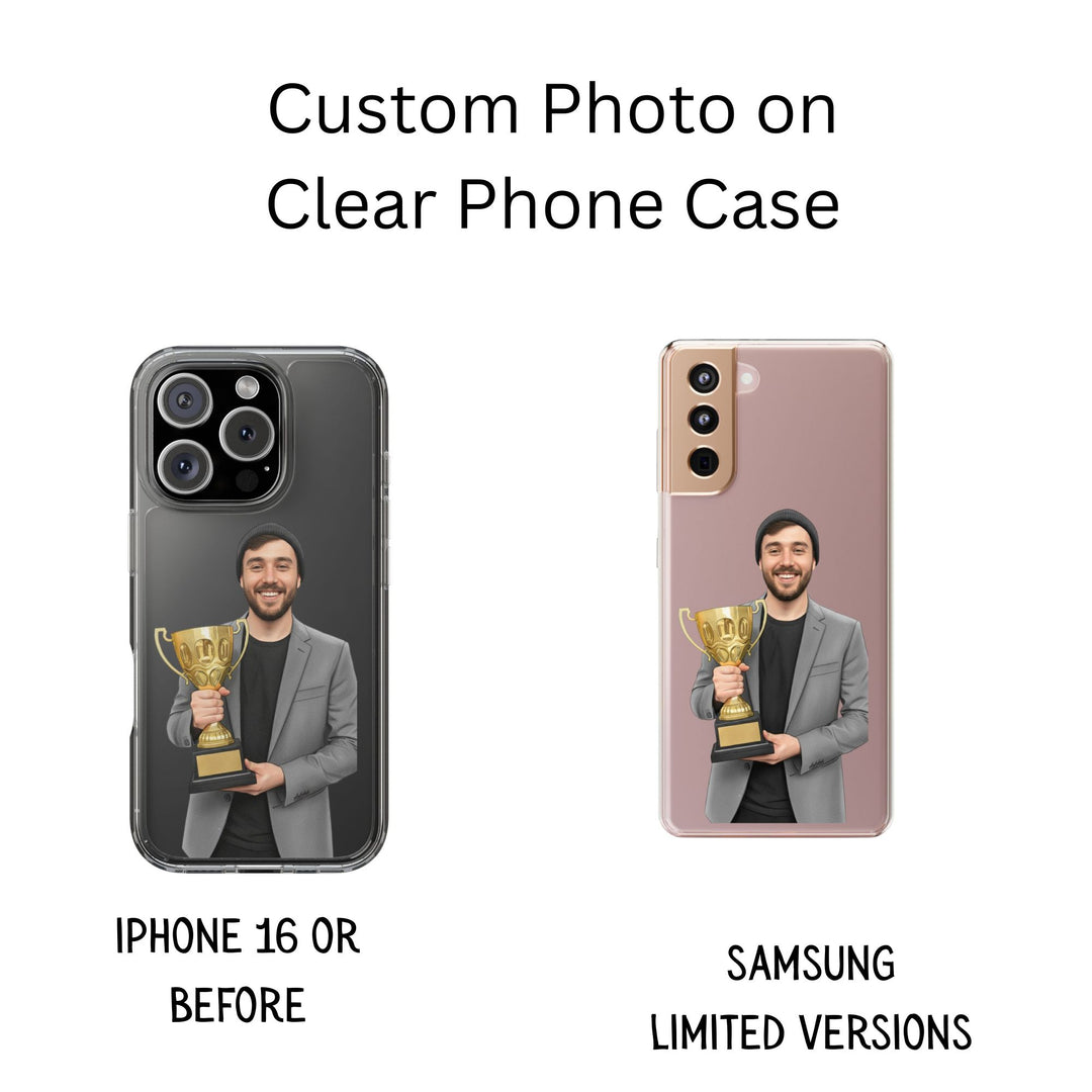 Custom Photo On Clear Phone Case - Print Your Photo
