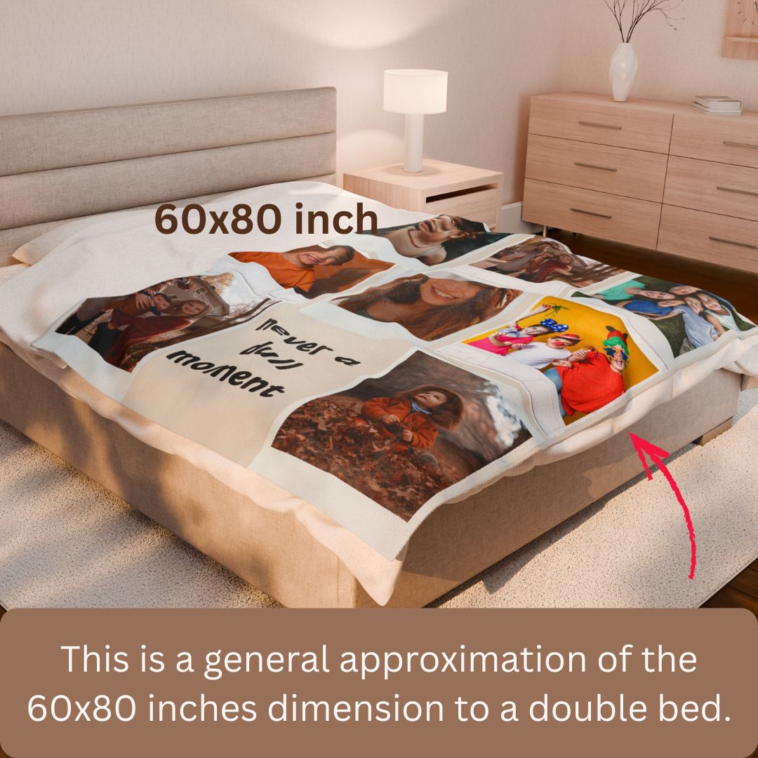 Personalized  Plush Blanket - Never A Dull Moment