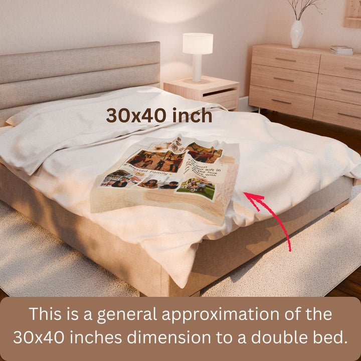 Personalized  Plush Blanket - Family 1